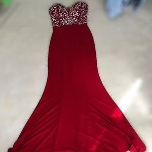 Red prom dress/ball gown